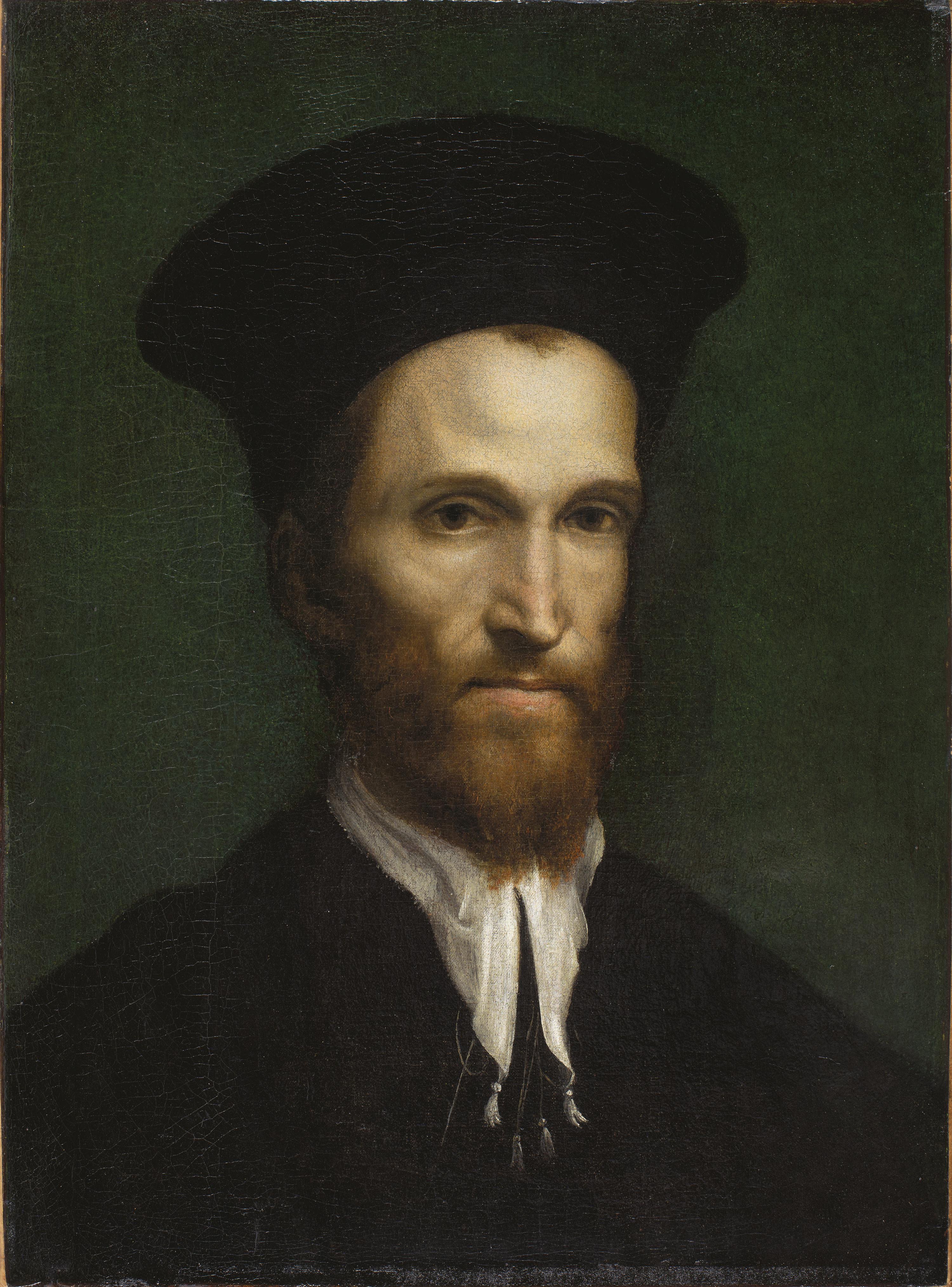 Portrait of a Man 現代アート Portrait of a Man - Correggio (Antonio Allegri). Museo Nacional